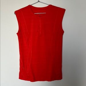 Athleta Bright Red Sleeveless Top M